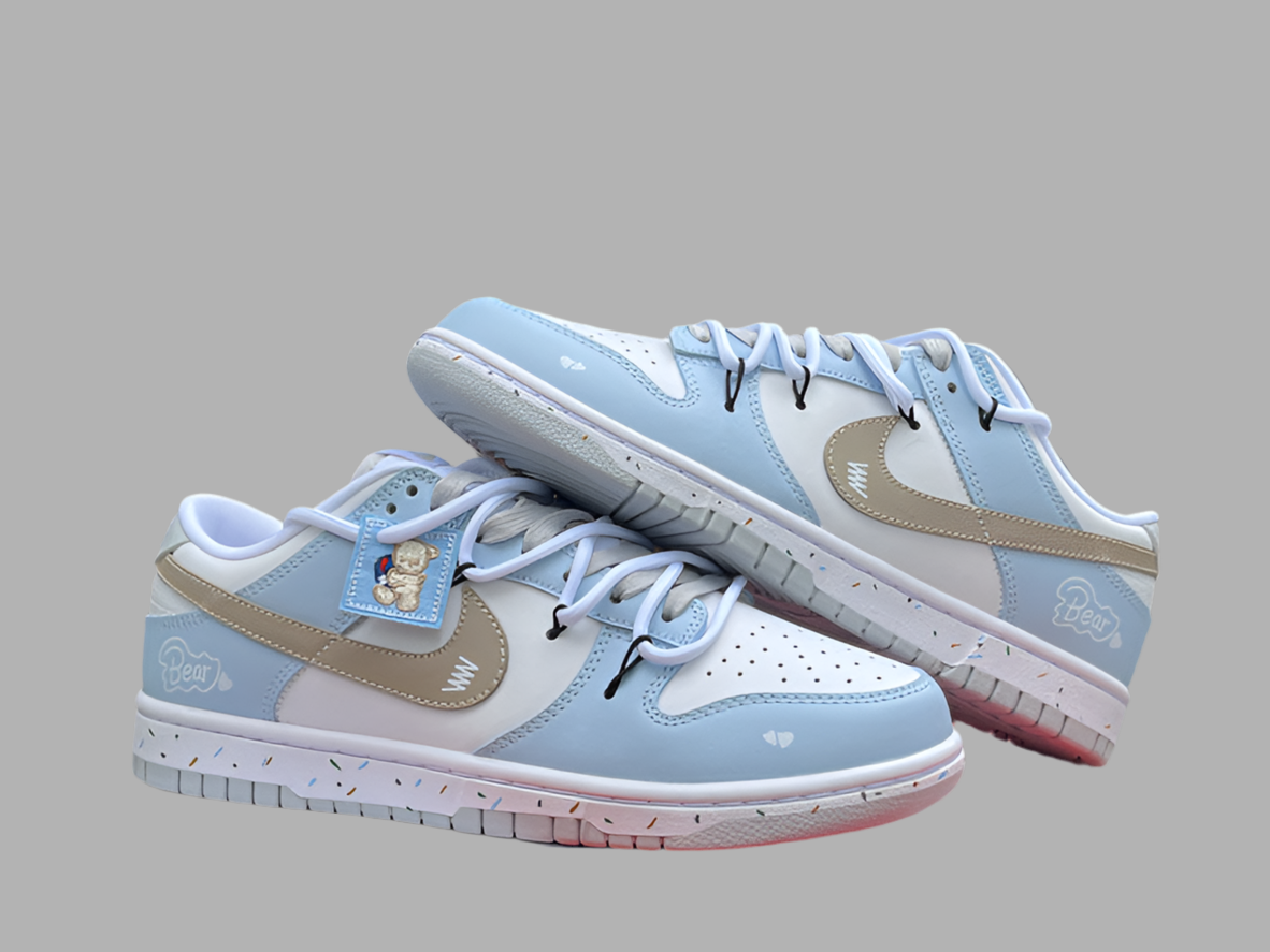 Custom Nike Dunk Low "Pure Platinum"