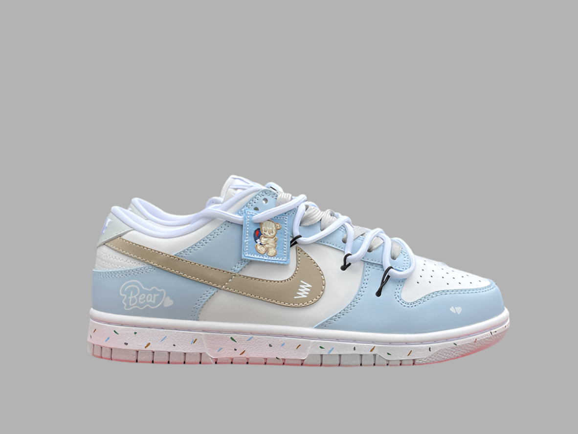 Custom Nike Dunk Low "Pure Platinum"