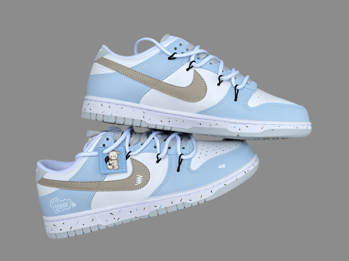 Custom Nike Dunk Low "Pure Platinum"