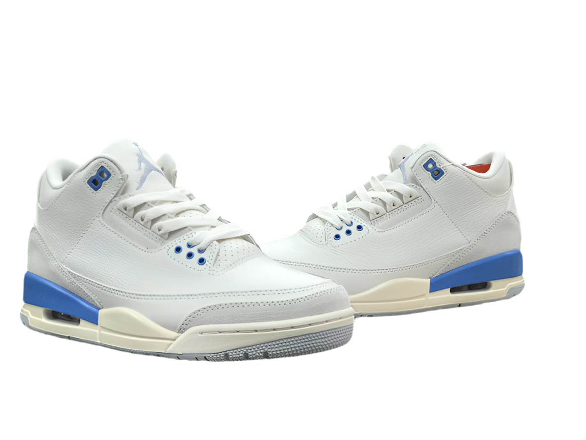 Air Jordan 3 - New White Blue