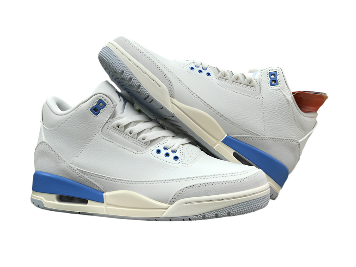 Air Jordan 3 - New White Blue