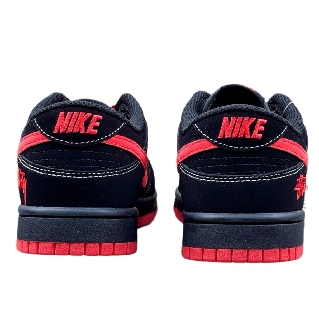 Nike SB Dunk Low Black and Red Stussy
