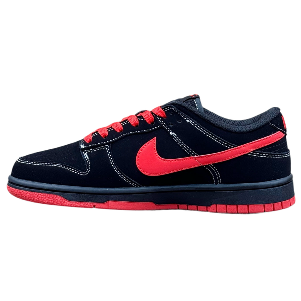 Nike SB Dunk Low Black and Red Stussy